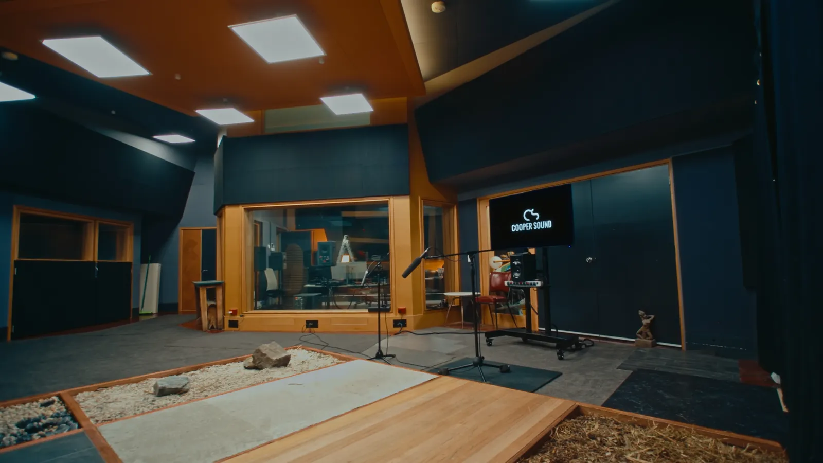 Cooper Sound's 72 square metre foley stage and 7.1.4 control room
